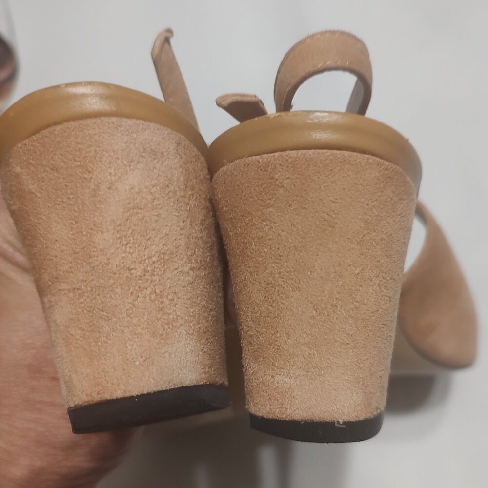 WOMEN'S SIZE 44 (W 12- M 10.5) "SHOES OF PREY" SPECTATOR TAN/BLACK SLING BACK - Picture 5 of 9